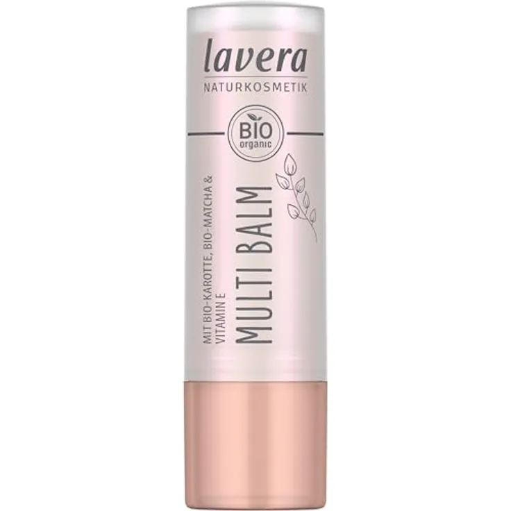 lavera Multi Balm Blister Sundown Gold 03, Vegan & Naturkosmetik für Augen, Lippen & Wangen, Frischer Glow, Müheloses Verblenden