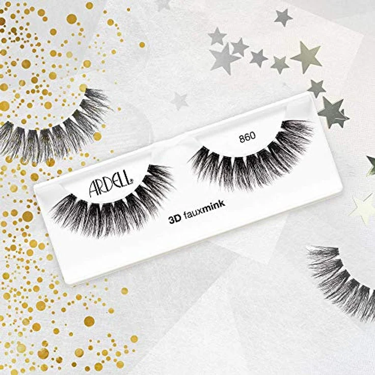 Ardell 3D Faux Mink 860 Mehrschichtige falsche Wimpern 1 St. Farbton Black – Bild 8