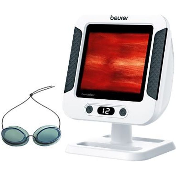 BEURER Infrarot-Wärmestrahler IL 60, 300 Watt, mit UV-Blocker und Überhitzungsschutz zur Linderung von Erkältungen und Muskelverspannungen