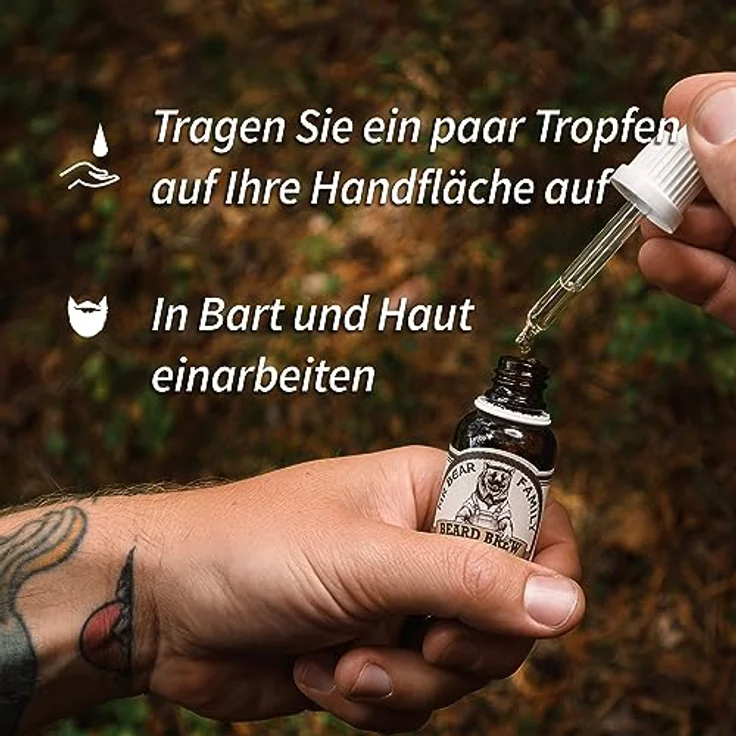 Mr. Bear Family Bartöl Wilderness 30 ml, Textur: Öl, für Herren empfohlen  – Bild 2