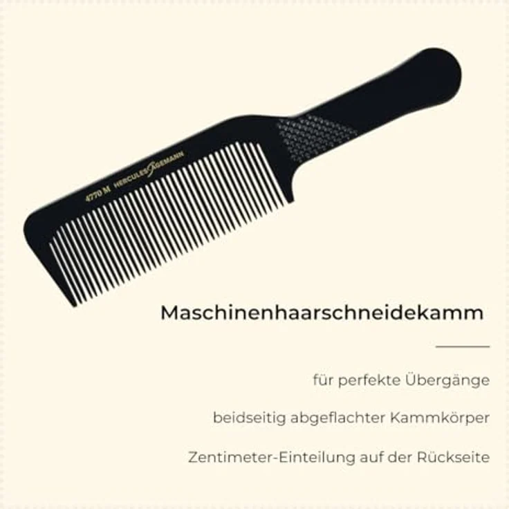 Hercules Sägemann Maschinen-Haarschneide Griffkamm 9.5 Nr. 4770 M – Bild 3