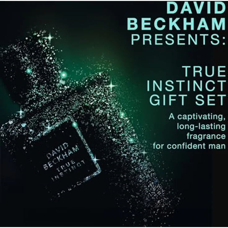 David Beckham True Instinct Geschenkbox, Eau de Parfum 50 ml und Deodorant Spray 150 ml, holziger bernsteinfarbener Duft für Ihn – Bild 5