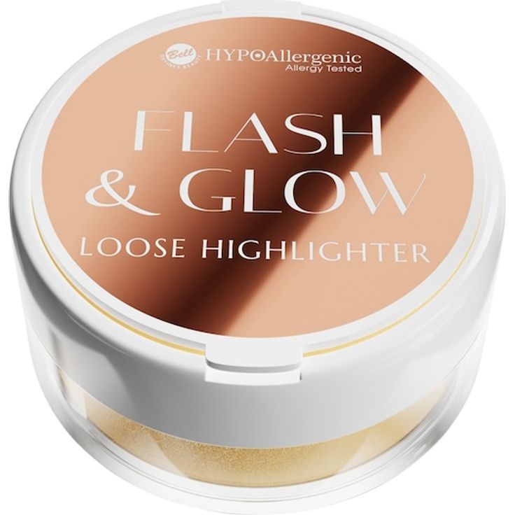 HYPOAllergenic Flash & Glow Loose Highlighter, goldener Schimmer, 3 g, hypoallergen, vegan