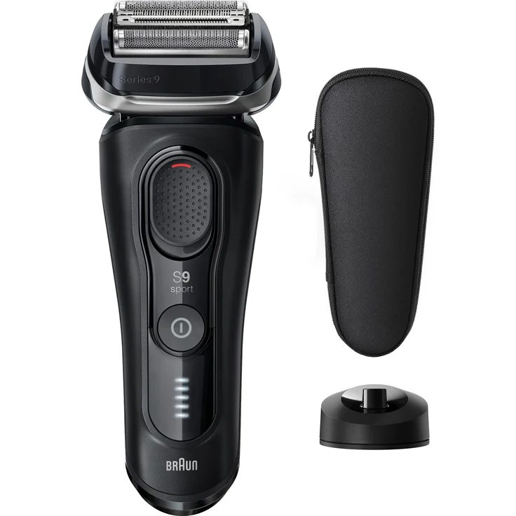 Braun Series 9 Sport 9110s, Elektrorasierer mit Folienschaber, Schwarz, 60 min Akku, Nass- und Trockenrasur, präzise Rasur