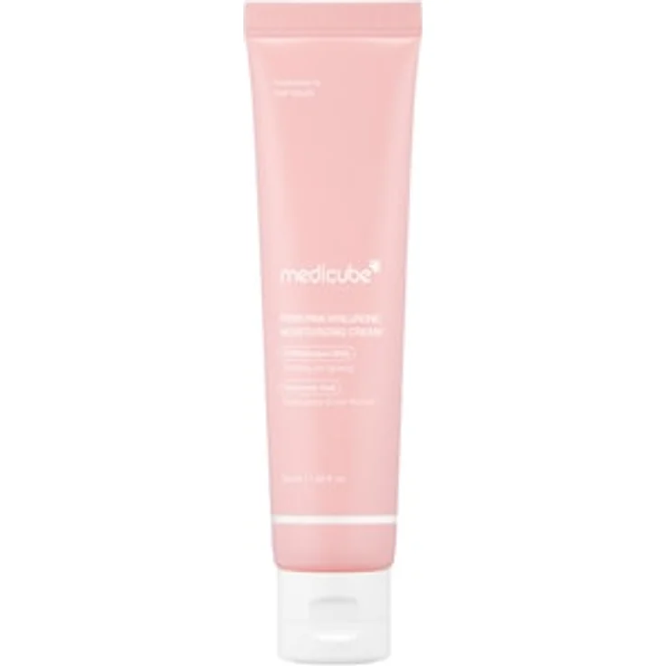 Medicube PDRN Pink Hyaluronic Moisturizing Cream, Gesichtscreme mit Lachs-DNA, reduziert Narben und ungleichmäßigen Hautton, 50 ml