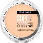Maybelline New York - Puder 2-in-1, Mattierendes Puder und Foundation, lang anhaltend, ohne Übertragung – Superstay 24 Hybrid – Farbton: 06 – Inhalt: 9 g