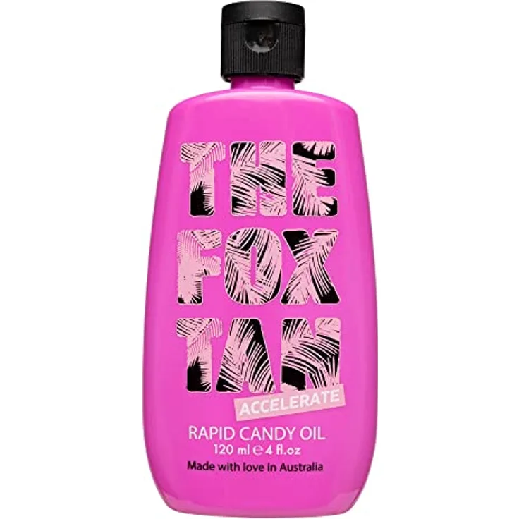 The Fox Tan - Bräunungsbeschleuniger - Rapid Candy Oil - ohne Selbstbräuner für den Körper, Tanning-Öl mit Kokos-, Mandel- und Jojoba-Öl, vegan, 120 ml