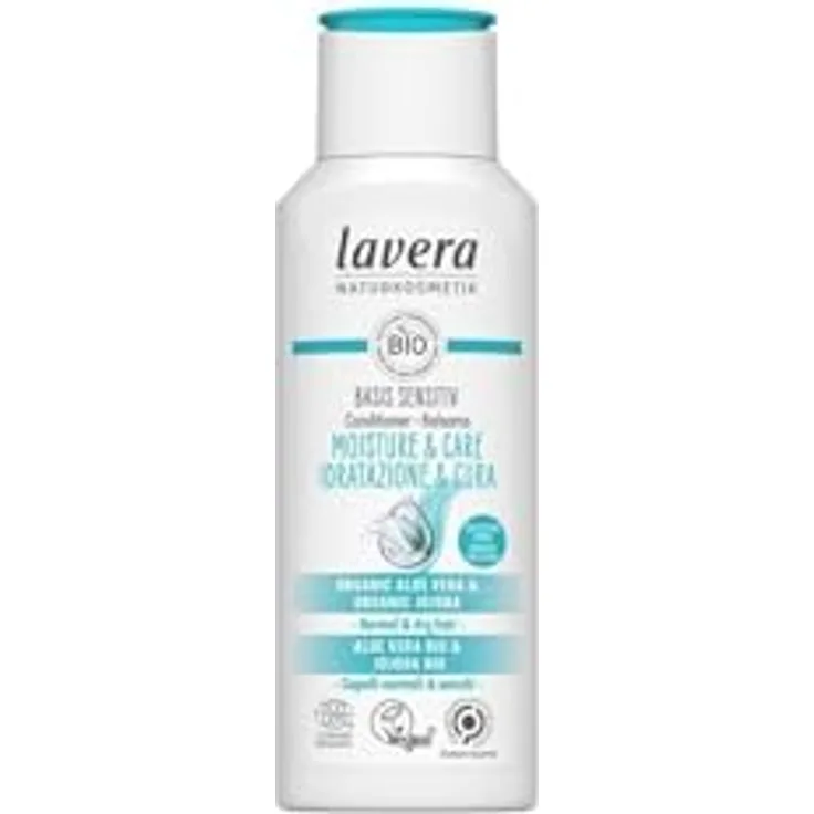 lavera Moisturizing Conditioner Basis Sensitiv, 200 ml, mit Bio Aloe Vera und Bio Quinoa, ohne Silikone und Mikroplastik