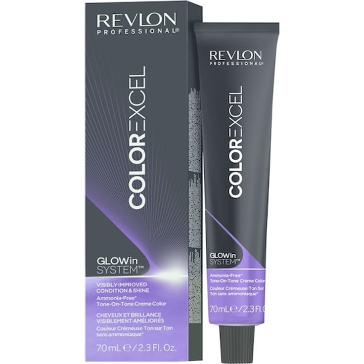 Revlon Professional Color Excel Ammonia-Free Tone-On-Tone Creme Haarfarbe Unisex, 70 ml - für gesundes, glänzendes Haar mit sanften Aufhellungseffekten