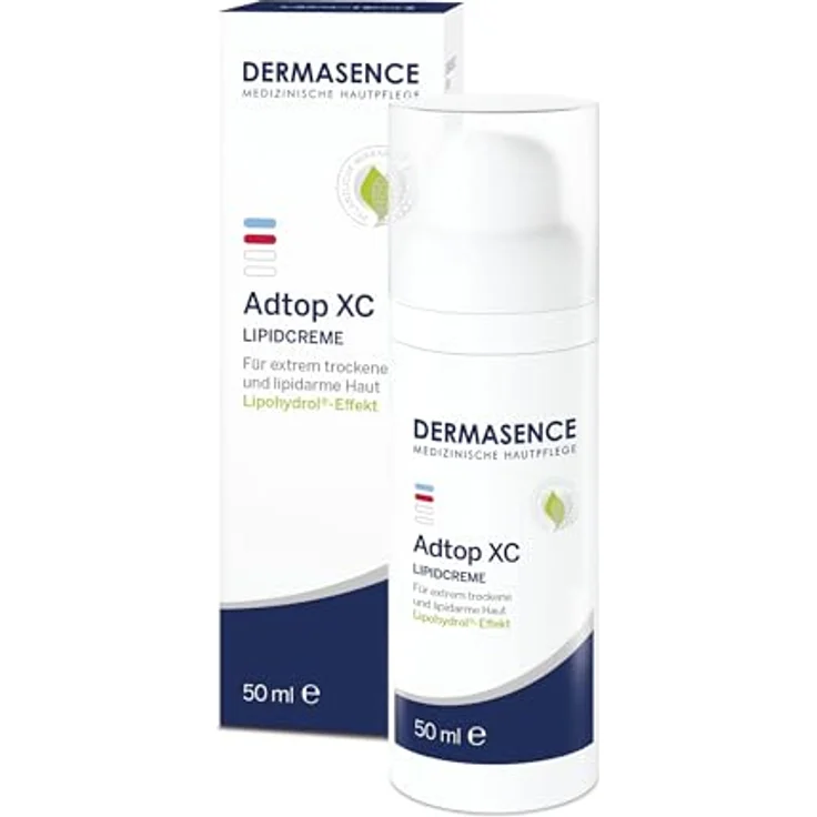 DERMASENCE Adtop XC Lipidcreme, 50 ml - Intensiv rückfettende Creme für extrem trockene Hautstellen - Mit Ceramiden und natürlichen Ölen – Bild 1