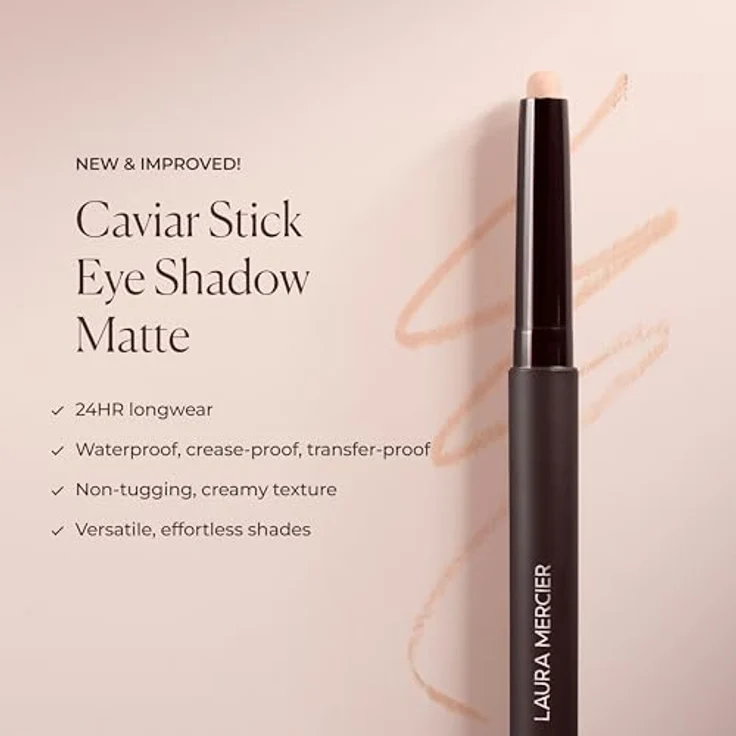 Laura Mercier Caviar Stick Lidschatten, matt, wasserfest und langanhaltend, 1 g (1 Stück) – Bild 5