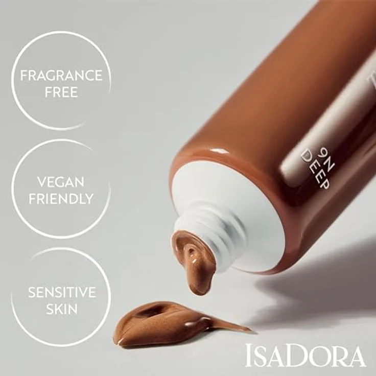 IsaDora CC + Cream, feuchtigkeitsspendende CC Cream mit SPF 30, Farbton 9N Deep, 30 ml – Bild 6