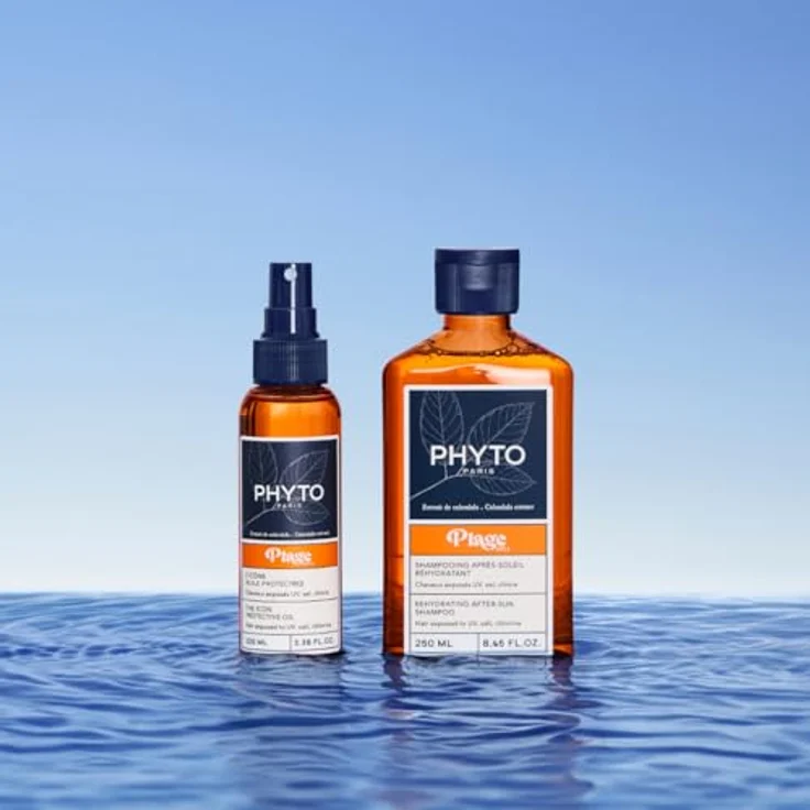 Phyto Plage Rehydrating After-Sun Shampoo, 250 ml, Sonnenschutz-Shampoo für durch Sonne, Chlor oder Salzwasser geschädigtes Haar – Bild 4