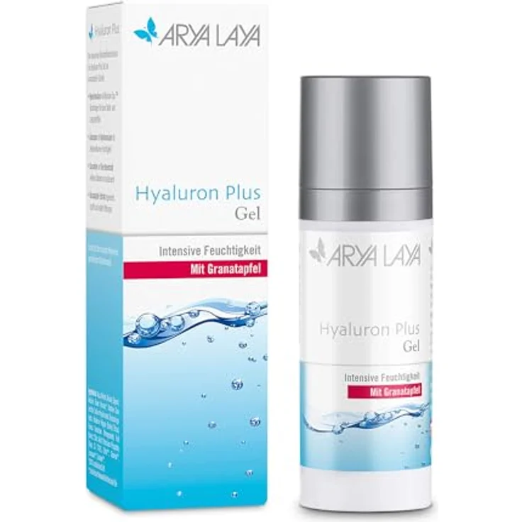 ARYA LAYA Hyaluron Plus Gel mit Granatapfel, 50 ml: strafft, mildert Rötungen & polstert Falten auf, vegan – Bild 4