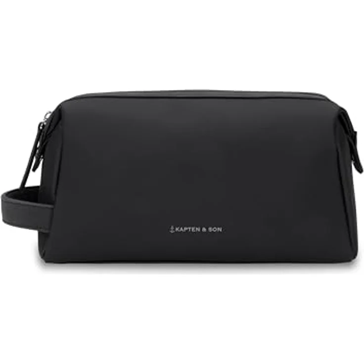 Kapten & Son Windsor Kulturbeutel, schwarz, 25 cm x 11.5 cm x 14 cm, 100% PET – Bild 1