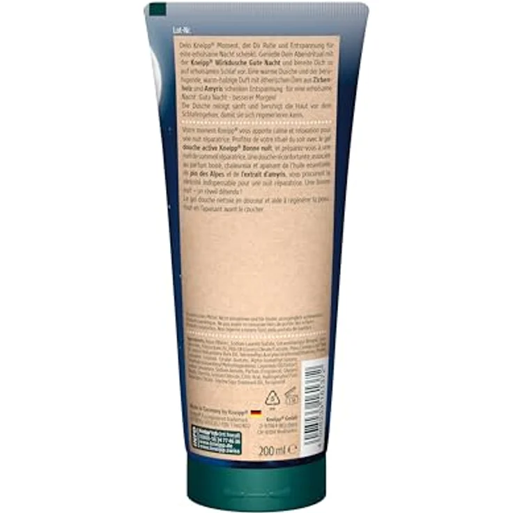Kneipp Gute Nacht Zirbenholz & Amyris Duschgel 200 ml – Bild 2