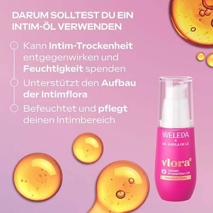 Weleda Vlora+ schützendes Öl für Intimpartien, 30 ml, feuchtigkeitsspendend und hautschützend – Bild 5