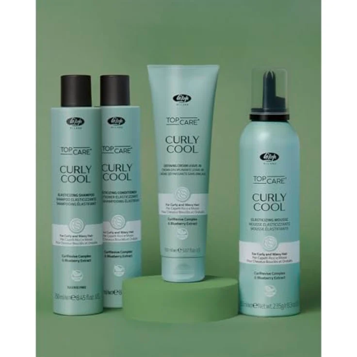 Lisap Top Care Curly Cool, Elastizitäts-Mousse für lockiges Haar, 250ml – Bild 3