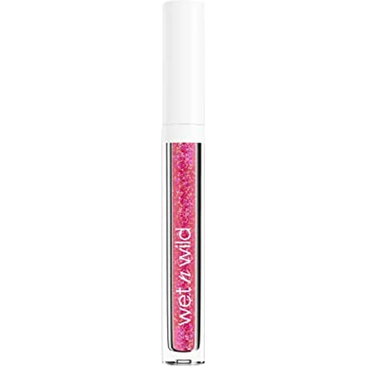 Wet n Wild Mega Slicks Glitzer-Lipgloss, feuchtigkeitsspendend, Farbton Crushed Grapes, 5,4 g – Bild 4