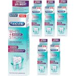 RAPIDWHITE Zahncreme Zahnpasta WHITE + STRONG BOOSTER 6x75 ml, für sofort weißere Zähne, mit optimalem pH-Wert, Kariesschutz