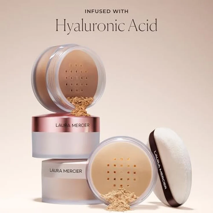 Laura Mercier Translucent Loose Setting Powder Ultra Blur, talkfreies Puder mit 16 Stunden Halt, 20 g, Farbe Honey – Bild 6