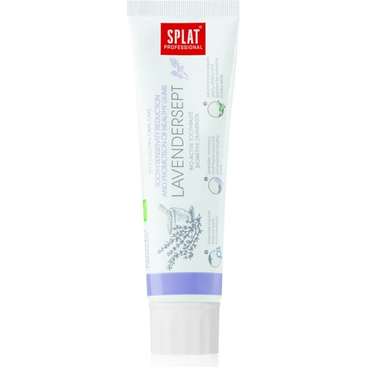 Splat Professional Lavendersept Zahnpasta, 100 ml, vollständige Zahnpflege mit Karies- und Zahnsteinprotection, Unisex