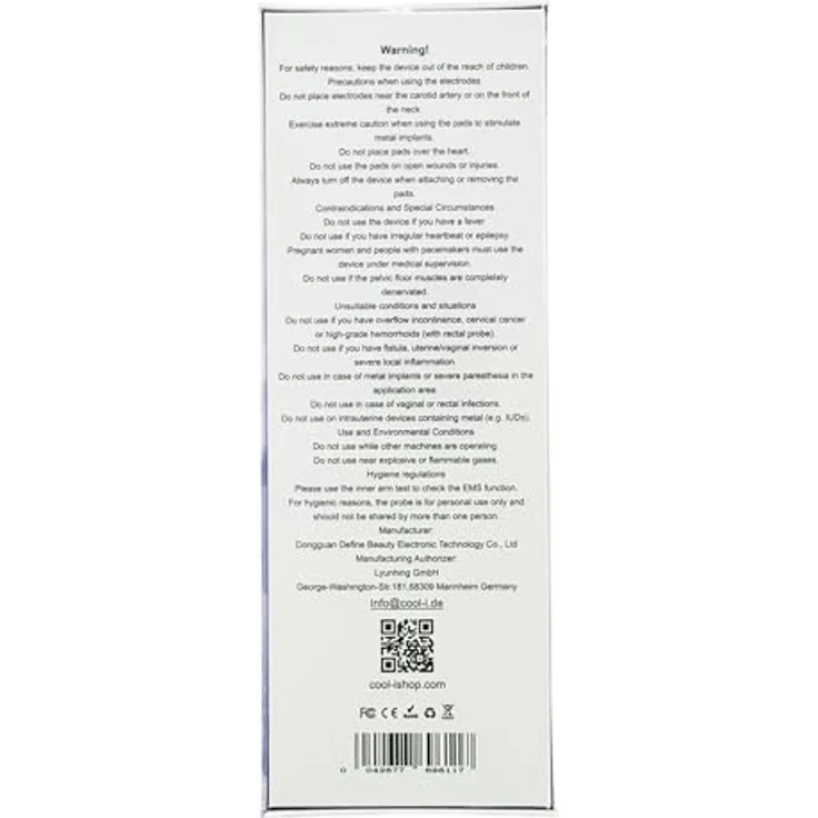 COOL-i ® Vaginaltrainer EMS-Gerät mit Lichtanwendung, ergonomisches Design aus Silikon für Intimbereichstraining – Bild 3