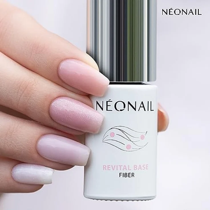 NÉONAIL UV Nagellack Revital Base Fiber Warm Cover, 7,2 ml, Unterlack Gel mit starker Pigmentierung und langanhaltender Maniküre bis zu 21 Tagen – Bild 3