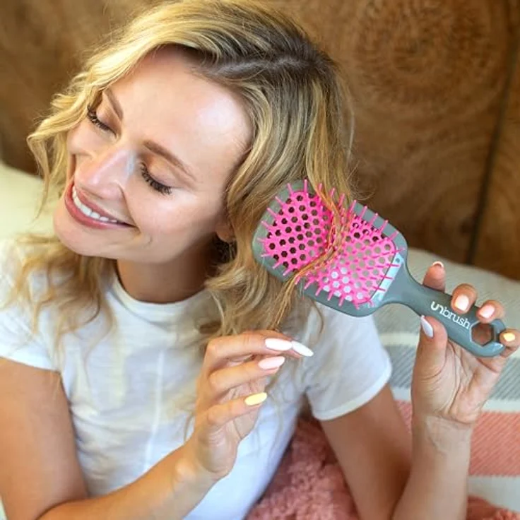 UNbrush Original Collection Detangling Hair Brush, Orchid Detangler für nasses und trockenes Haar, unisex – Bild 9