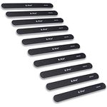 K-Pro Sandblatt-Nagelfeile - Profi Sandblattfeile Set 180/240 gerade - 10 Stück