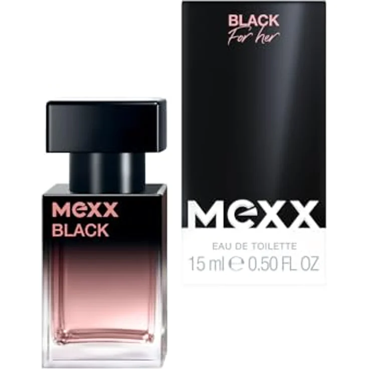 Mexx BLACK Woman Eau de Toilette, frisch-fruchtiger Duft mit Litschi, Lotus und Zedernholz, 15ml – Bild 2
