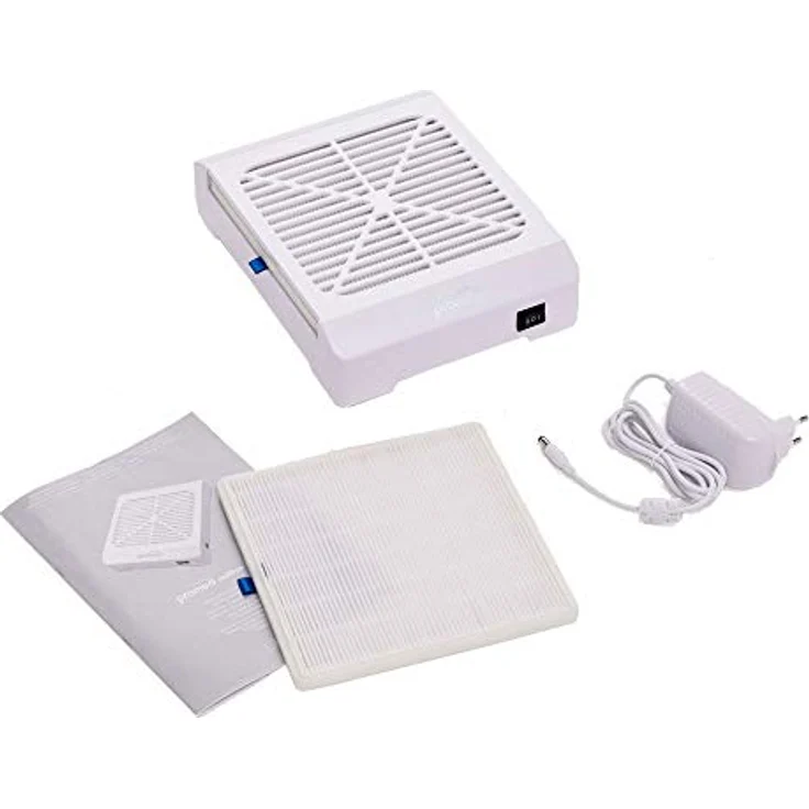 Promed Nailfan Mini, Professioneller nagelstaubabsauger mit leistungsstarker Absaugleistung und wiederverwendbarem Filter, leicht und transportabel für Nagelstudio und Maniküre – Bild 2