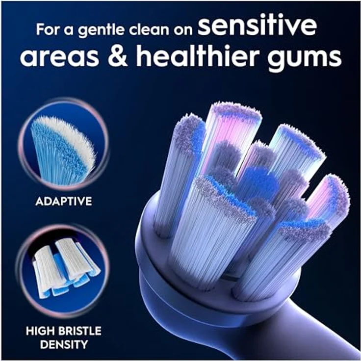 Oral-B iO Series Gentle Care Ersatzbürsten, Original runde Bürstenköpfe, für empfindliches Zahnfleisch, 3, mit farbwechselnden Borsten – Bild 4