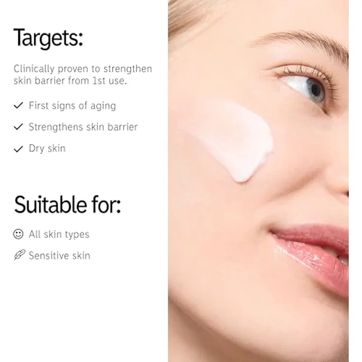 The INKEY List Bio-Active Ceramide Repairing and Plumping Moisturizer, Gesichtscreme zur Reduzierung von Falten und feinen Linien, 50 ml – Bild 3