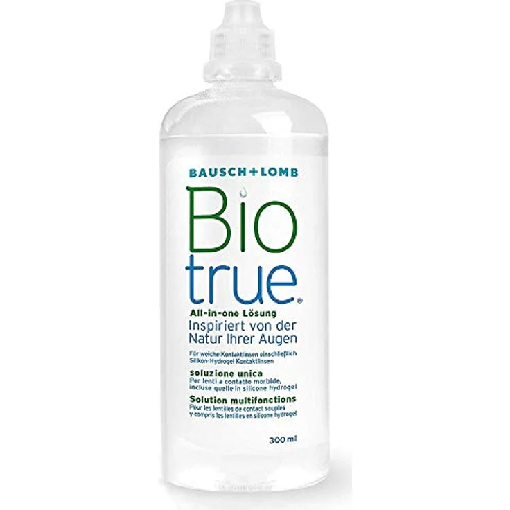 Bausch und Lomb Kontaktlinsenreiniger Biotrue, verträgliche Kontaktlinsenpflege für Silikon Hydrogel Linsen 1 x 300 ml - Preisvergleich – Bild 2
