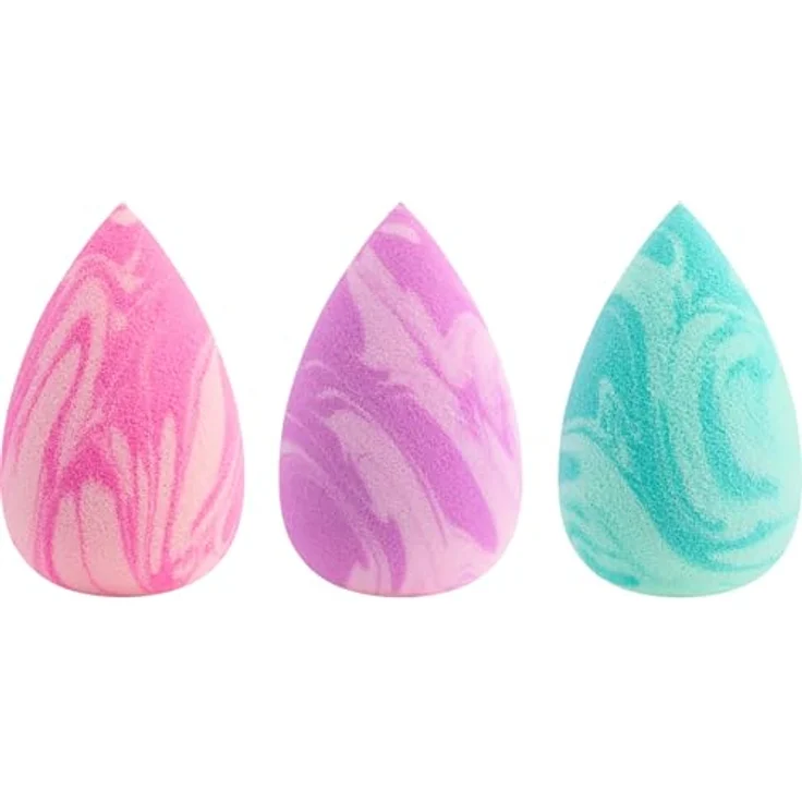 essence cosmetics MY ARTSY DROPS concealer sponges, Make-up Schwämmchen, Nr. 01, Mehrfarbig, vegan, Nanopartikel frei, 1er Pack (3pcs) – Bild 1