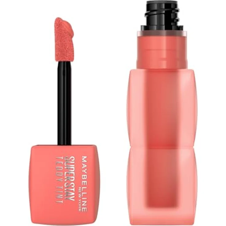 MAYBELLINE Superstay Teddy Tint Lippenstift 25 Baby Tee, Soft-mattes Finish ohne Abfärben, 5 ml – Bild 1