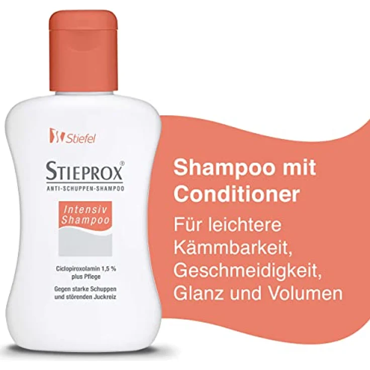 STIEPROX Stieprox Intensiv Shampoo, Ciclopiroxolamin 1,5 % plus Pflege, 100 ml, gegen starke Schuppen und störenden Juckreiz – Bild 3