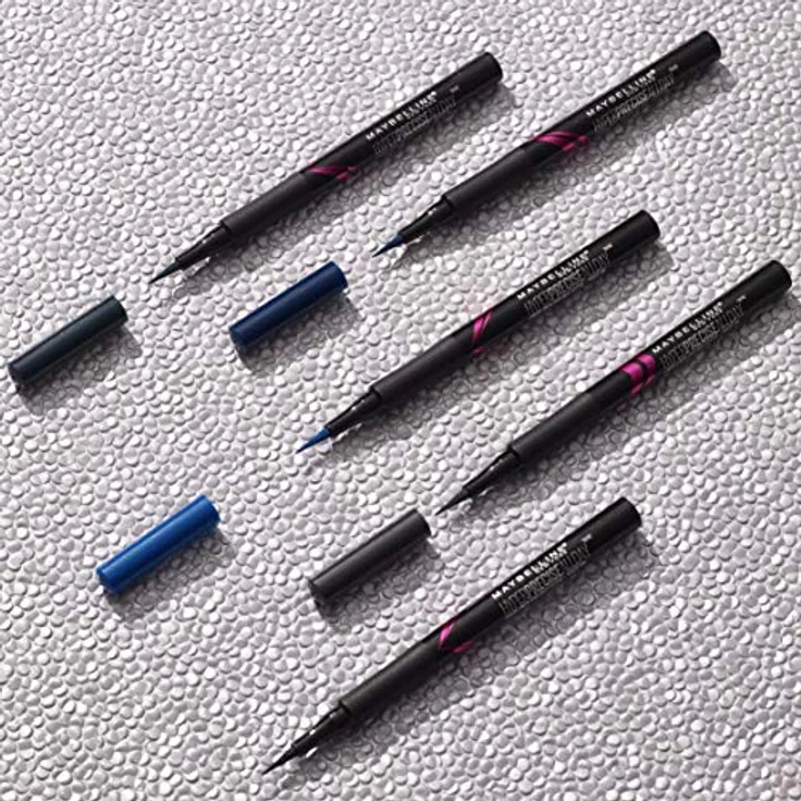 Maybelline New York Hyper Precise Eyeliner - Liner feine blaue Spitze, schwarz 1 ml – Bild 5