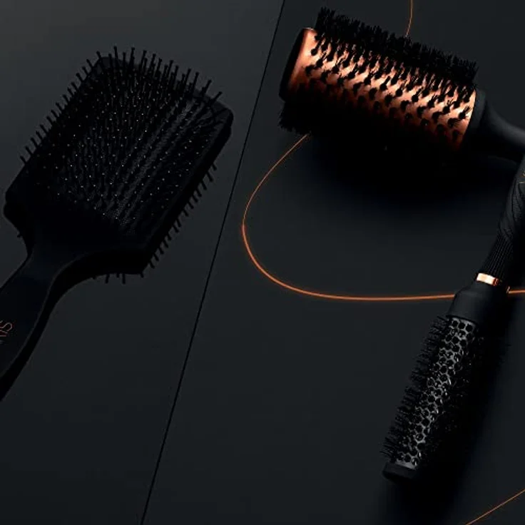 VARIS Boar Brush Rundbürste mit Wildschweinborsten Medium 33 mm 1 St. - Hilfreich beim Haarstyling, antistatisch, rutschfester Griff – Bild 3
