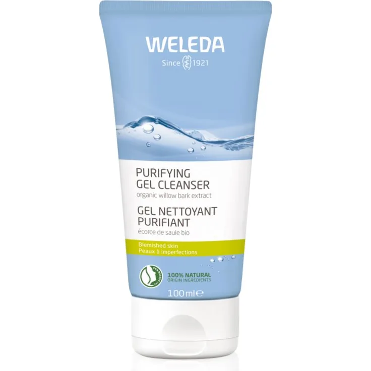 Weleda Cleansing Care Reinigungsgel für unreine Haut, 100 ml, sanfte Gesichtsreinigung, vegan und dermatologisch getestet