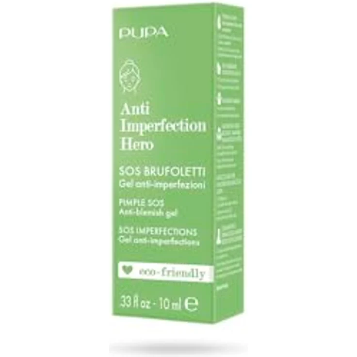 PUPA Anti Imperfection Here SOS Pimples, 10 ml Gesichtsreinigungsgel für langanhaltende Wirkung, dermatologisch getestet – Bild 2