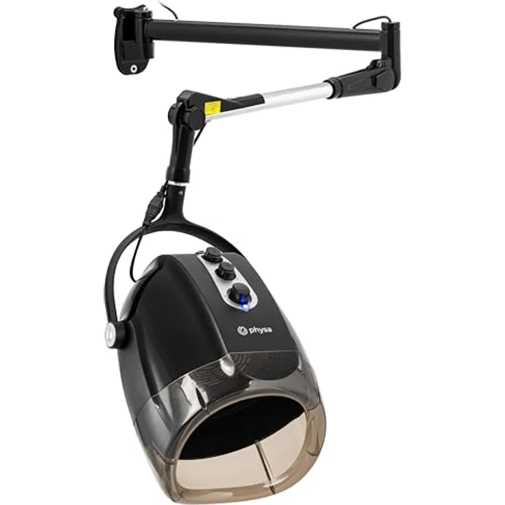 Physa Haartrockner PHY-HD_03, Wandmontage Trockenhaube mit Ionenfunktion, 1000 W, schwarz, einstellbarer Timer bis 60 min – Bild 1