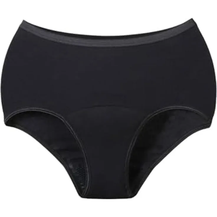 Siegmund Inkontinenz Hipster Damen schwarz | Waschbare Unterwäsche für mehrmaligen Gebrauch | Größe XL | auslaufsicher bis 60ml