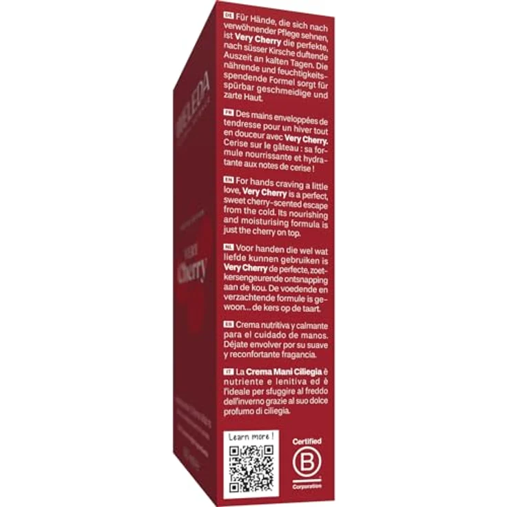 Weleda Very Cherry Handcreme, NATRUE-zertifizierte Naturkosmetik mit Sheabutter und Sesamöl, 50 ml Unisex – Bild 2