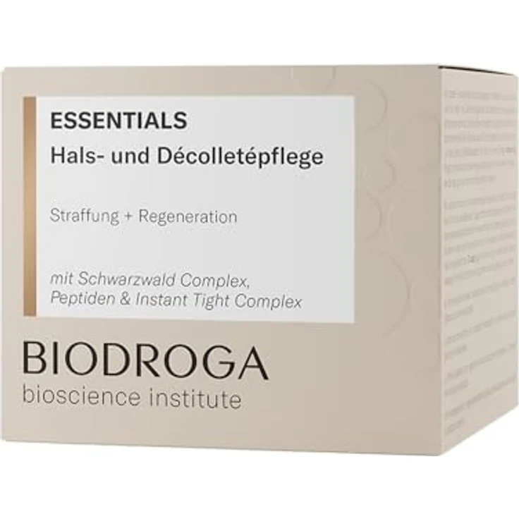 Biodroga Hals & Décolletépflege, 50ml mit Peptidkomplex zur Straffung und Verbesserung der Hautfestigkeit – Bild 2