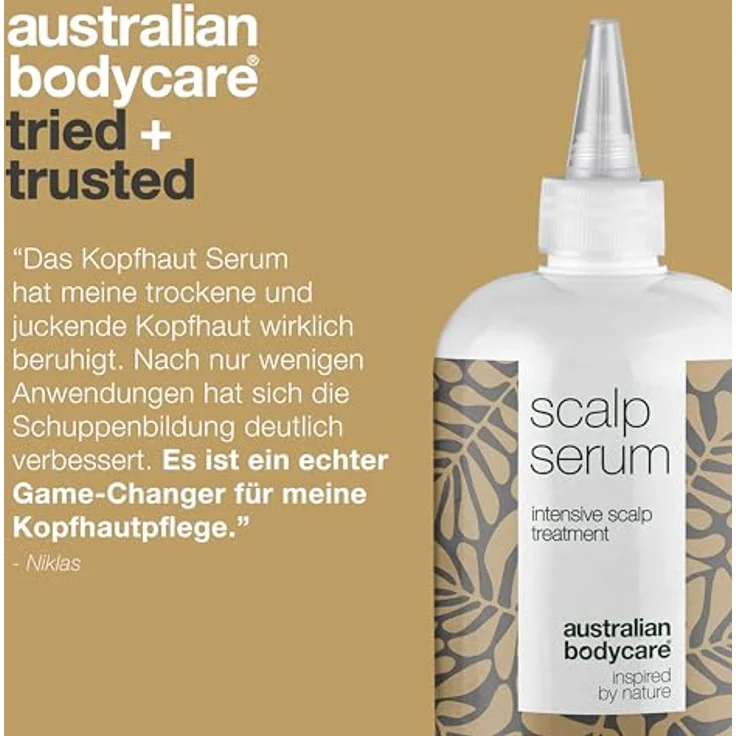Kopfhautpflege Serum mit Teebaumöl 500 ml by Australian Bodycare - Leave-In Kopfhautpflege bei trockener, juckender Kopfhaut, - Kopfhaut Serum bri Schuppenflechte, Ekzeme, Neurodermitis, Psoriasis – Bild 5