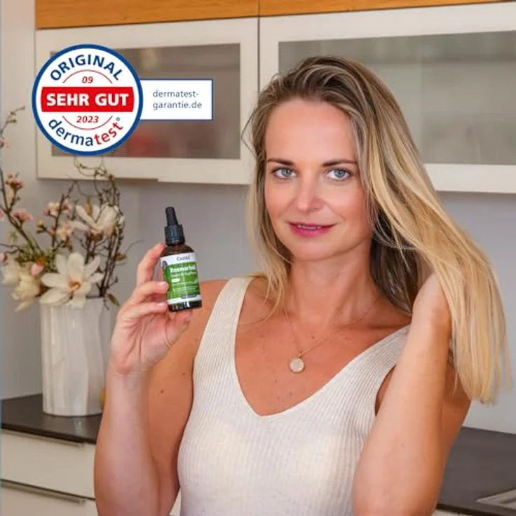 Casida® Rosmarinöl Haare & Kopfhaut - Haaröl bei Haarausfall mit Rizinusöl - Made In Germany - Apotheke 50 ml – Bild 3