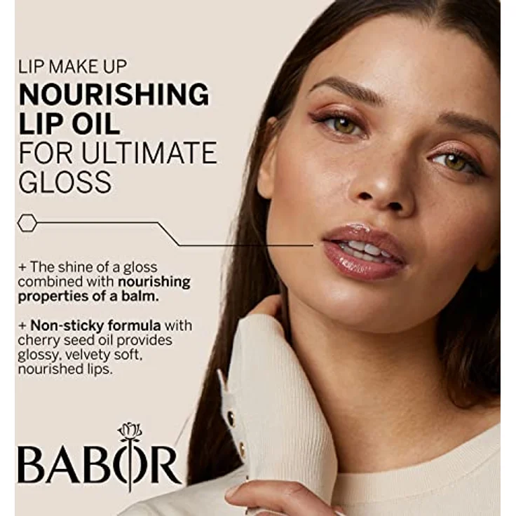 BABOR Super Soft Lip Oil 01 pearl pink, 4ml für schön gepflegte Lippen – Bild 2