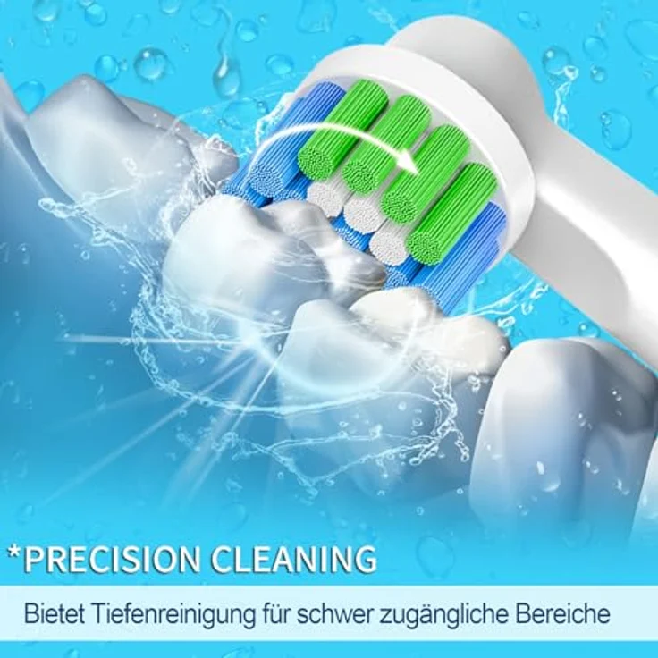Betterchoi 20 Stück Aufsteckbürsten, Präzisionsbürstenköpfe kompatibel mit Oral B, weiß, hervorragende Plaque-Entfernung und volle Kompatibilität mit Oral-B Zahnbürsten. – Bild 2